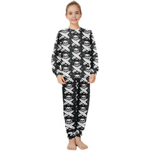 Load image into Gallery viewer, Big Girls' Crew Neck Long Pajama Set