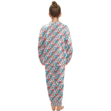 Load image into Gallery viewer, Big Girls' Crew Neck Long Pajama Set