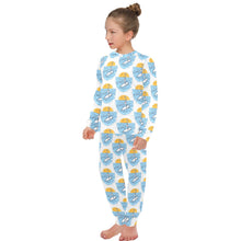 Load image into Gallery viewer, Big Girls' Crew Neck Long Pajama Set