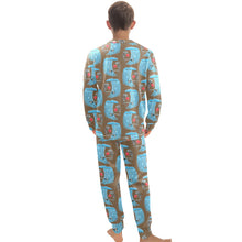 Load image into Gallery viewer, Big Boys' Crew Neck Long Pajama Set