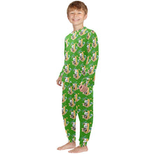 Load image into Gallery viewer, Little Boys' Crew Neck Long Pajama Set