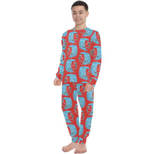 Load image into Gallery viewer, Big Boys' Crew Neck Long Pajama Set