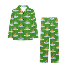 Load image into Gallery viewer, Big Boys' V-Neck Long Pajama Set