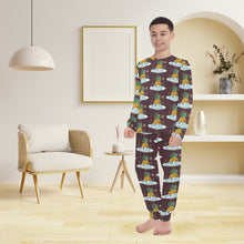 Load image into Gallery viewer, Big Boys' Crew Neck Long Pajama Set