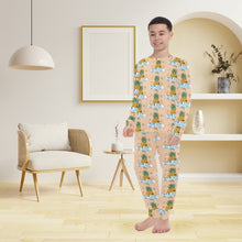 Load image into Gallery viewer, Big Boys' Crew Neck Long Pajama Set