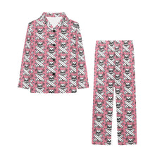 Load image into Gallery viewer, Big Girls' V-Neck Long Pajama Set