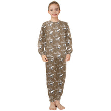 Load image into Gallery viewer, Big Girls' Crew Neck Long Pajama Set