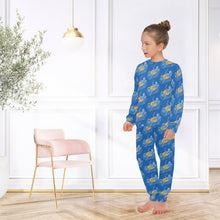 Load image into Gallery viewer, Big Girls' Crew Neck Long Pajama Set