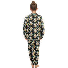 Load image into Gallery viewer, Big Girls' Crew Neck Long Pajama Set