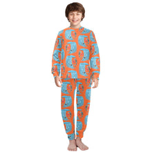 Load image into Gallery viewer, Big Boys' Crew Neck Long Pajama Set