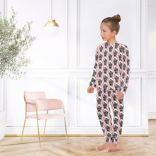 Load image into Gallery viewer, Big Girls' Crew Neck Long Pajama Set