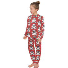 Load image into Gallery viewer, Big Girls' Crew Neck Long Pajama Set