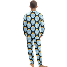 Load image into Gallery viewer, Big Boys' Crew Neck Long Pajama Set