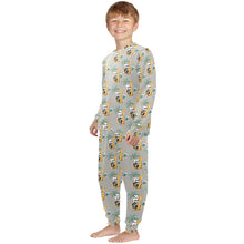 Load image into Gallery viewer, Little Boys' Crew Neck Long Pajama Set