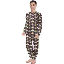 Load image into Gallery viewer, Big Boys' Crew Neck Long Pajama Set