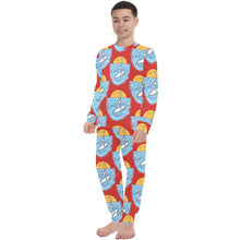 Load image into Gallery viewer, Big Boys' Crew Neck Long Pajama Set