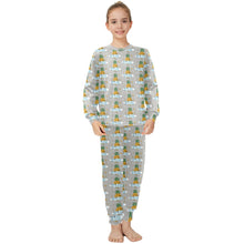 Load image into Gallery viewer, Big Girls' Crew Neck Long Pajama Set