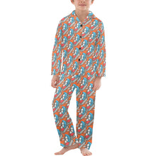 Load image into Gallery viewer, Big Boys' V-Neck Long Pajama Set