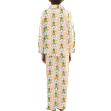 Load image into Gallery viewer, Big Boys' V-Neck Long Pajama Set