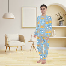 Load image into Gallery viewer, Big Boys' Crew Neck Long Pajama Set