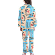 Load image into Gallery viewer, Big Girls' V-Neck Long Pajama Set
