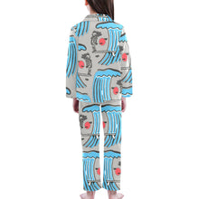 Load image into Gallery viewer, Big Girls' V-Neck Long Pajama Set