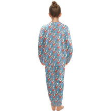 Load image into Gallery viewer, Big Girls' Crew Neck Long Pajama Set