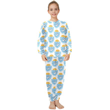 Load image into Gallery viewer, Big Girls' Crew Neck Long Pajama Set