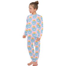 Load image into Gallery viewer, Big Girls' Crew Neck Long Pajama Set