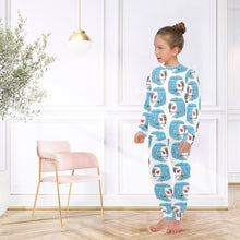 Load image into Gallery viewer, Big Girls' Crew Neck Long Pajama Set