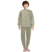 Load image into Gallery viewer, Big Boys' Crew Neck Long Pajama Set