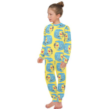 Load image into Gallery viewer, Big Girls' Crew Neck Long Pajama Set