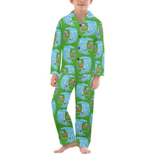 Load image into Gallery viewer, Big Boys' V-Neck Long Pajama Set