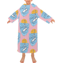 Load image into Gallery viewer, Blanket Robe with Sleeves for Kids