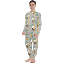 Load image into Gallery viewer, Big Boys' Crew Neck Long Pajama Set