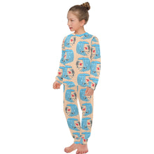 Load image into Gallery viewer, Big Girls' Crew Neck Long Pajama Set