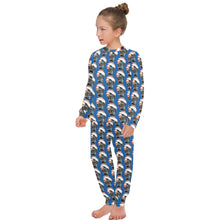 Load image into Gallery viewer, Big Girls' Crew Neck Long Pajama Set
