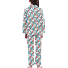 Load image into Gallery viewer, Big Girls' V-Neck Long Pajama Set