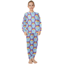Load image into Gallery viewer, Big Girls' Crew Neck Long Pajama Set
