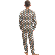 Load image into Gallery viewer, Big Boys' Crew Neck Long Pajama Set