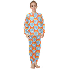 Load image into Gallery viewer, Big Girls' Crew Neck Long Pajama Set