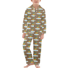 Load image into Gallery viewer, Big Boys' V-Neck Long Pajama Set