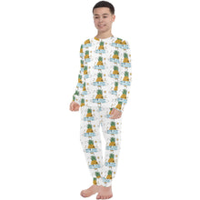 Load image into Gallery viewer, Big Boys' Crew Neck Long Pajama Set