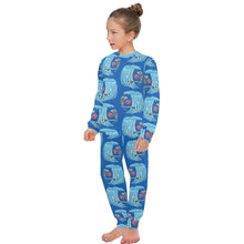 Load image into Gallery viewer, Big Girls' Crew Neck Long Pajama Set