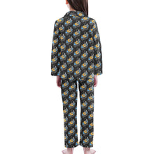 Load image into Gallery viewer, Big Girls' V-Neck Long Pajama Set