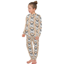 Load image into Gallery viewer, Big Girls' Crew Neck Long Pajama Set