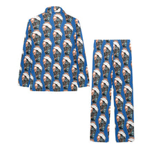 Load image into Gallery viewer, Big Girls' V-Neck Long Pajama Set