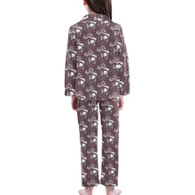 Load image into Gallery viewer, Big Girls' V-Neck Long Pajama Set