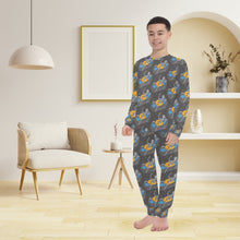 Load image into Gallery viewer, Big Boys' Crew Neck Long Pajama Set