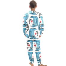 Load image into Gallery viewer, Big Boys' Crew Neck Long Pajama Set